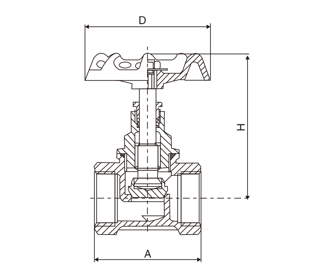 黃銅絲扣(kòu)截止閥(圖1)