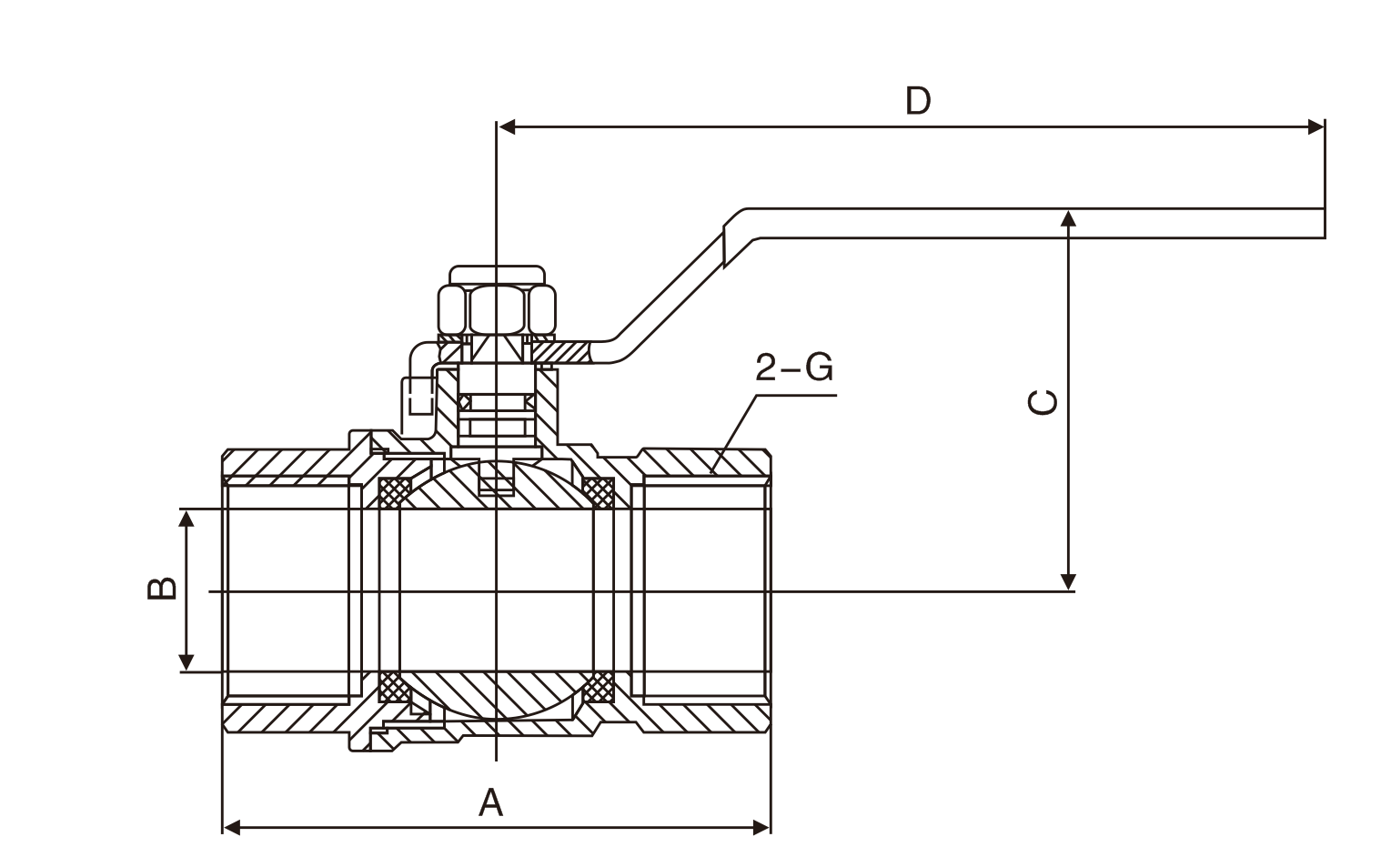 黃銅絲扣(kou)球閥(圖1) 黃銅(tong)絲扣球閥(圖(tu)1)