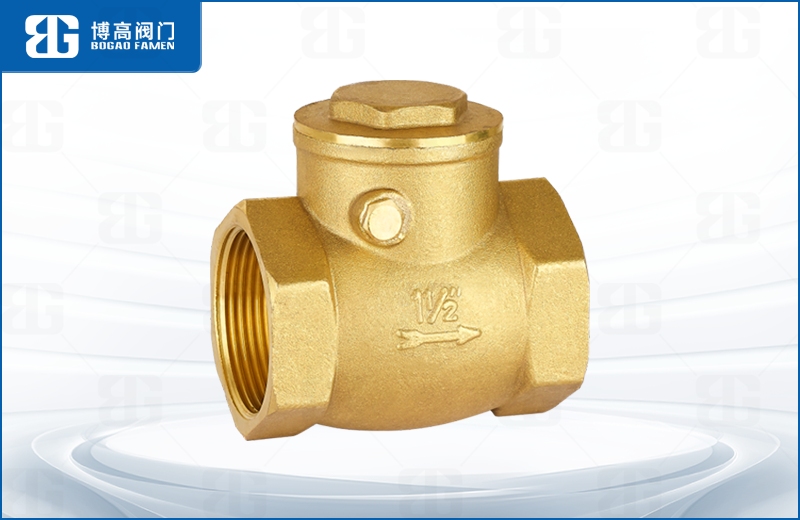 黃(huang)銅卧式(shì)止回閥(fá)