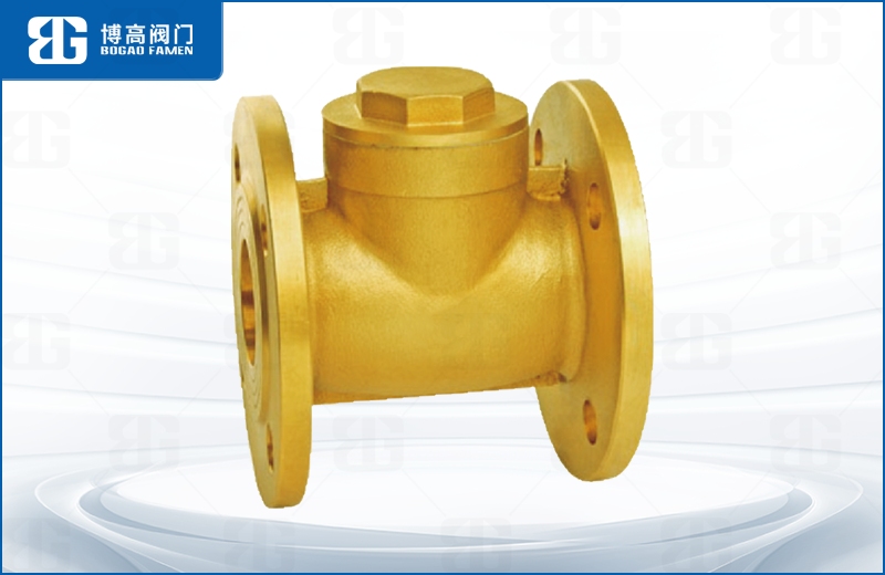黃(huang)銅法蘭(lán)止回閥(fa)